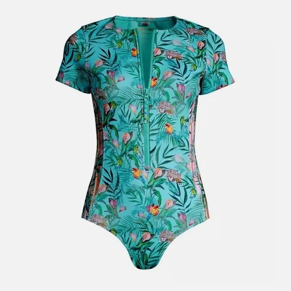JOHNNY WAS • Tania neoprene jungle print one piece swimsuit - Large - Picture 4 of 14